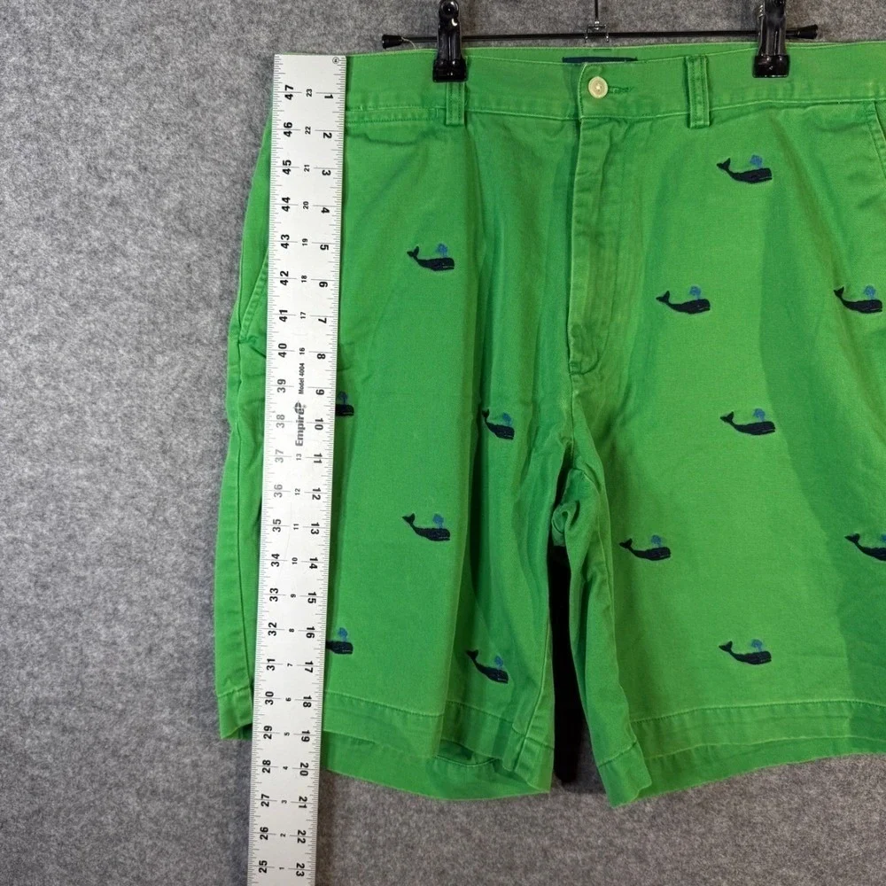 Polo‎ Ralph Lauren Men's Green Whale Print Chino Shorts Size 34 Casual